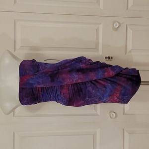 Egen strapless purple pink stretchy dress  size S